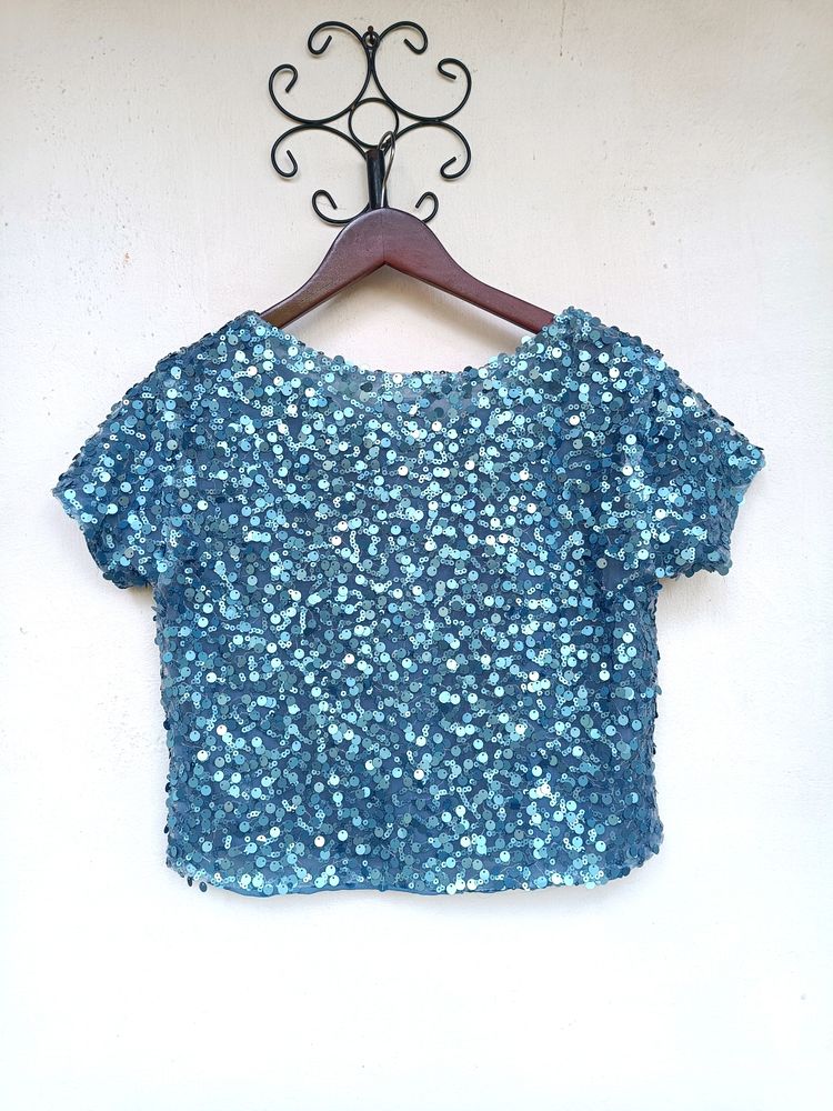 Westside Noun Sequin Top