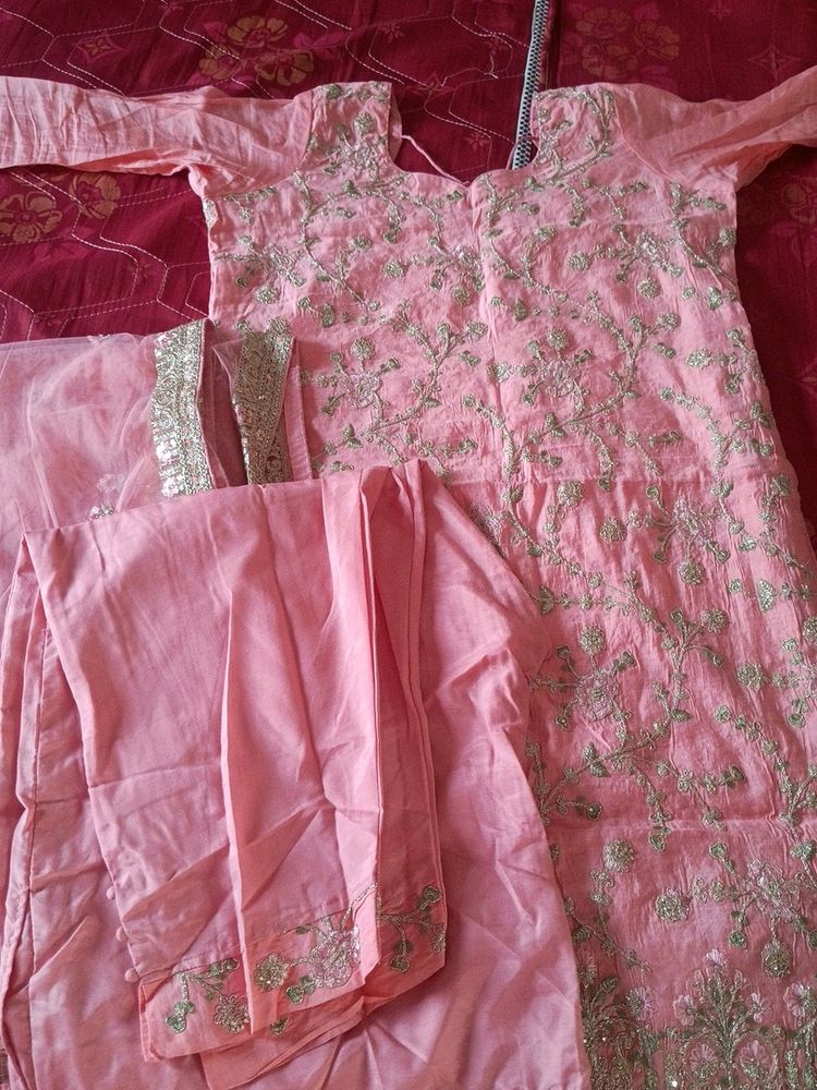 Pink Kurti Set