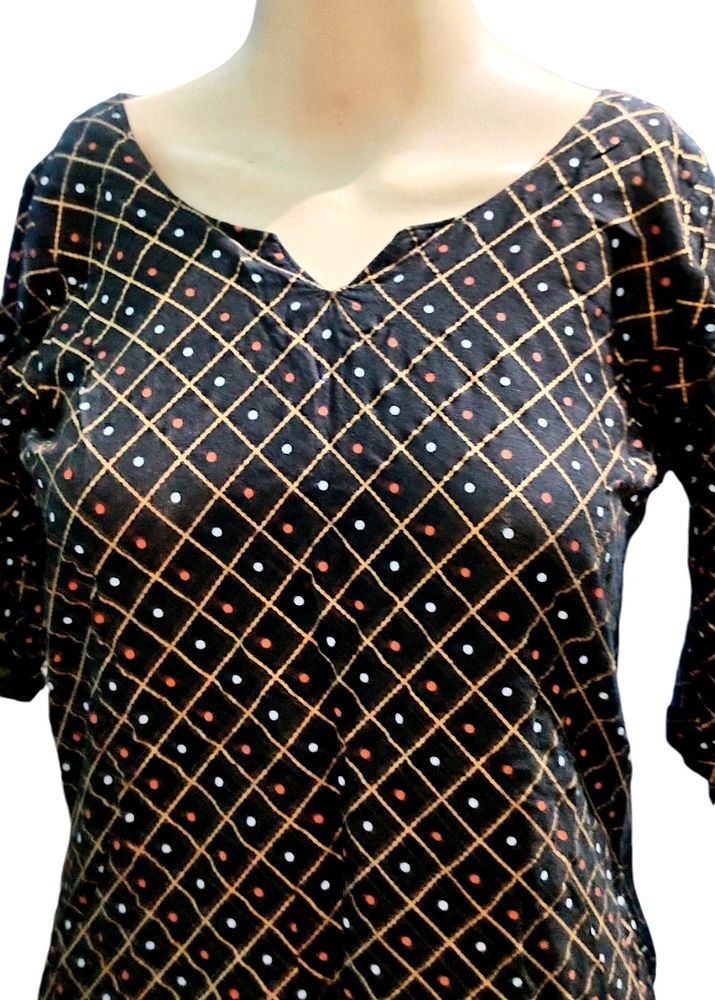 Black Gold Polki Dot Kurta✨💕