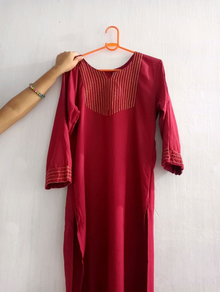 Beautiful Red Kurti