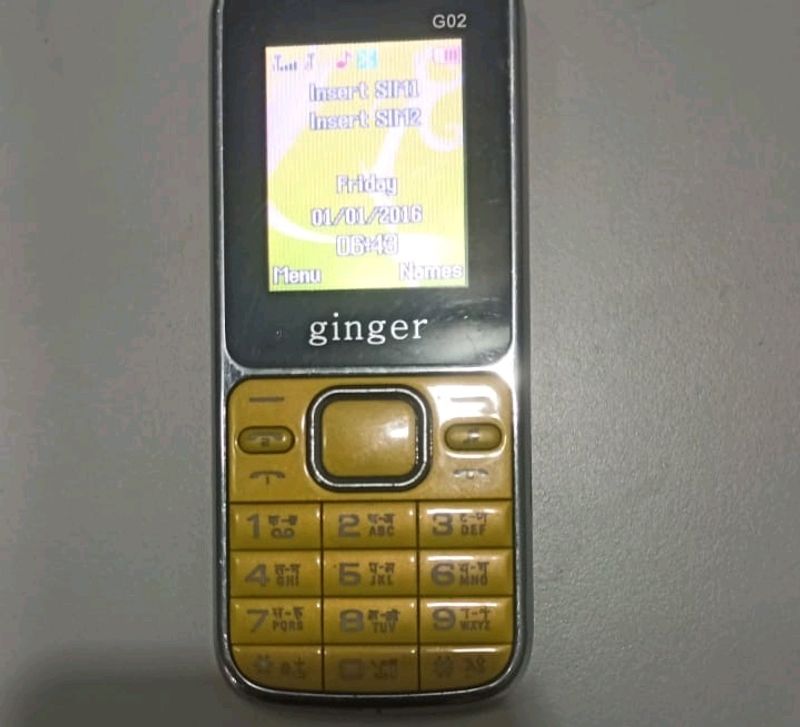 Ginger Keypad Mobile..