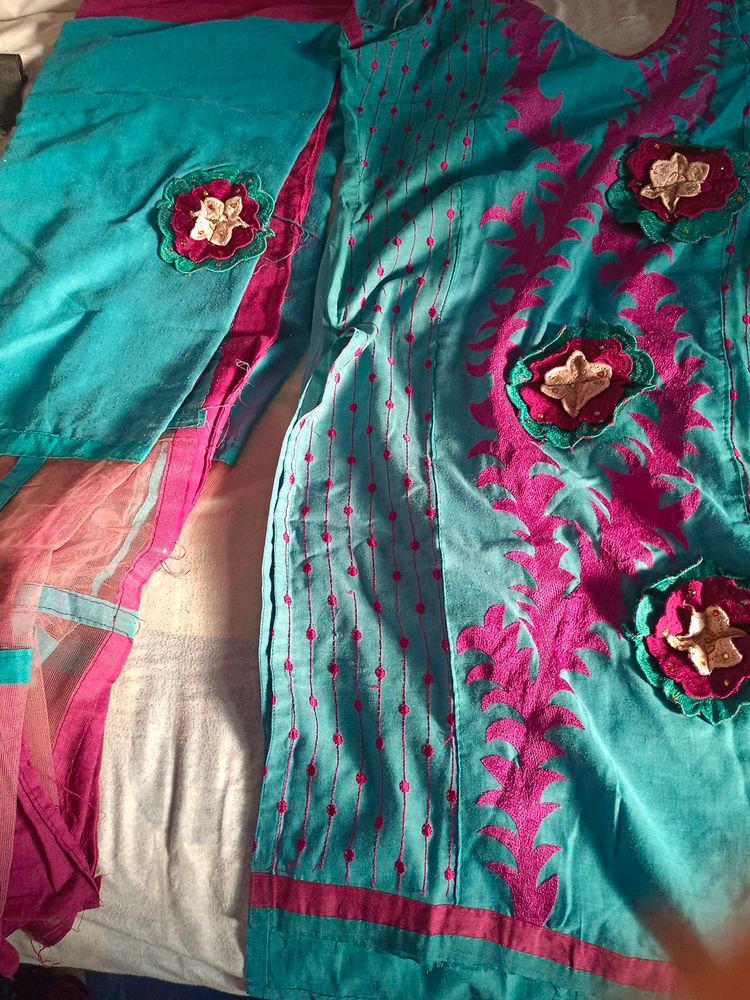 Cotton Kuta With Matching Dupatta