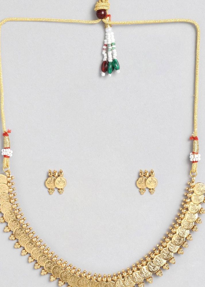 Gold Plated South Indian Style Necklace