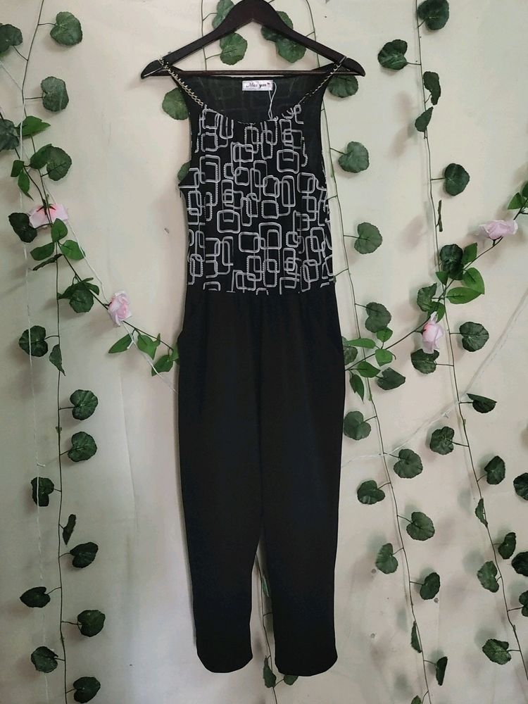 Black Jump Suit In Good Condition