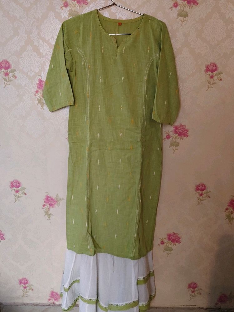 Khadi Kurta Palazzo Set