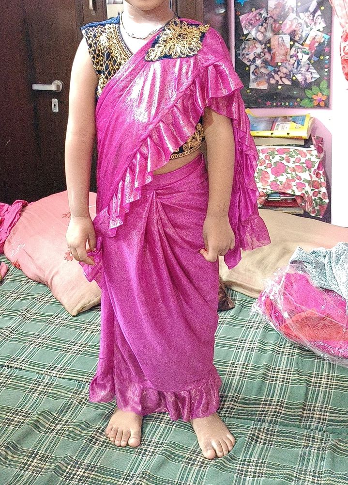 Baby Girl Saree With Blouse