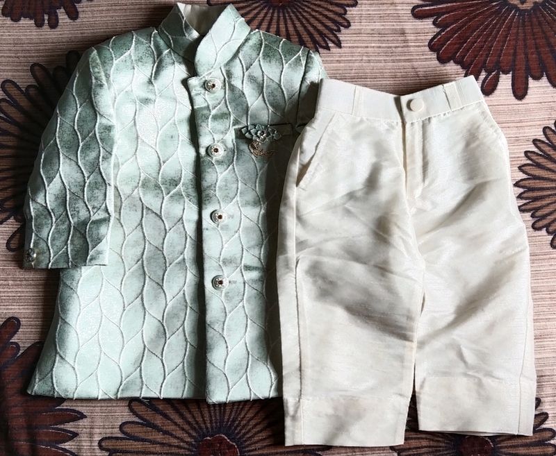 1 Yr Old Boy Sherwani With Pant Set