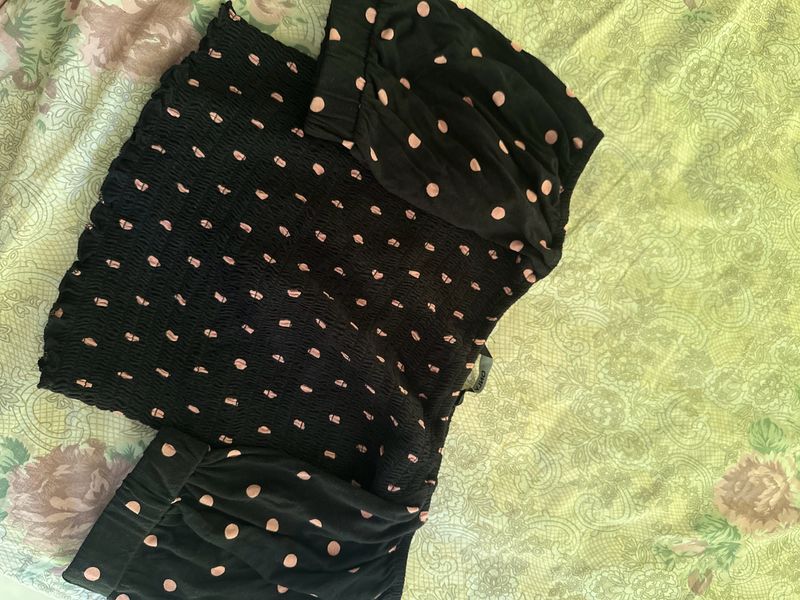 ONLY polka dots cropped top