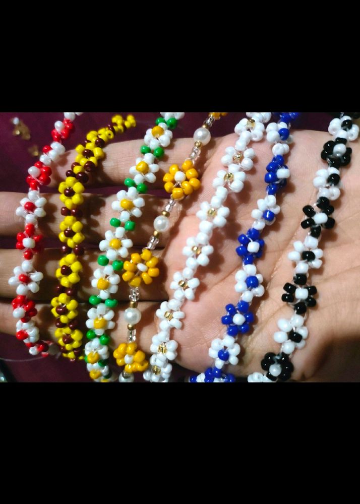 Flower Beads Bracelet