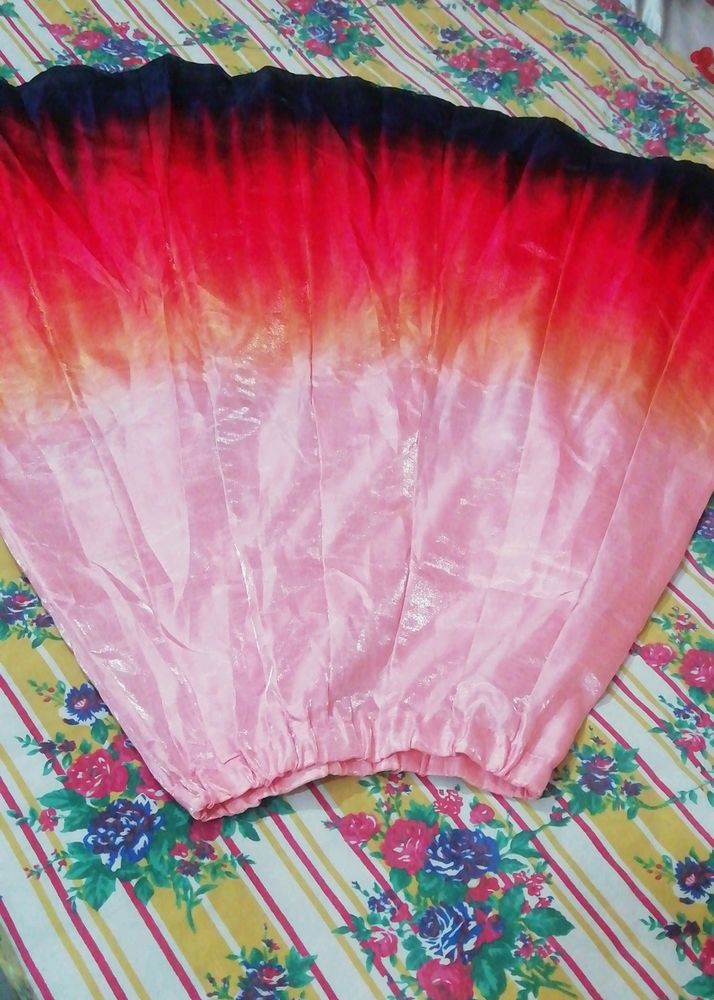 Peach Colour Long Skirt