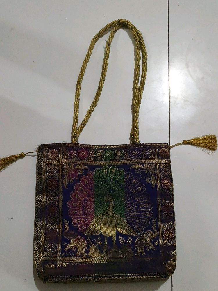 Traditional Saree Cloth Handbag