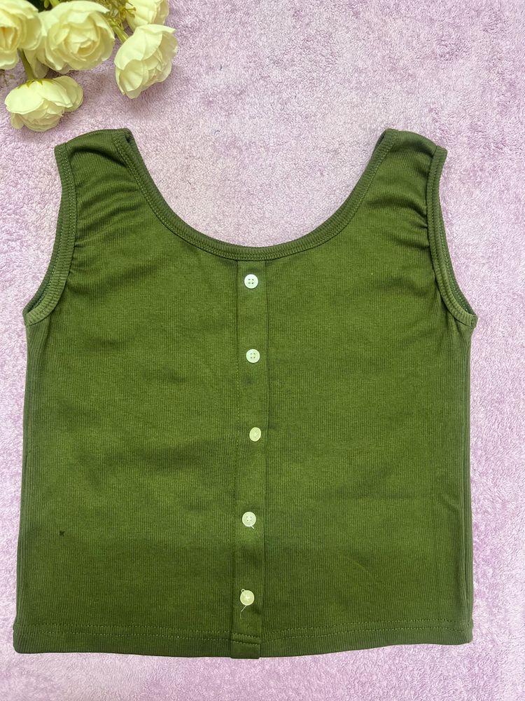 Olive Green Tank Top