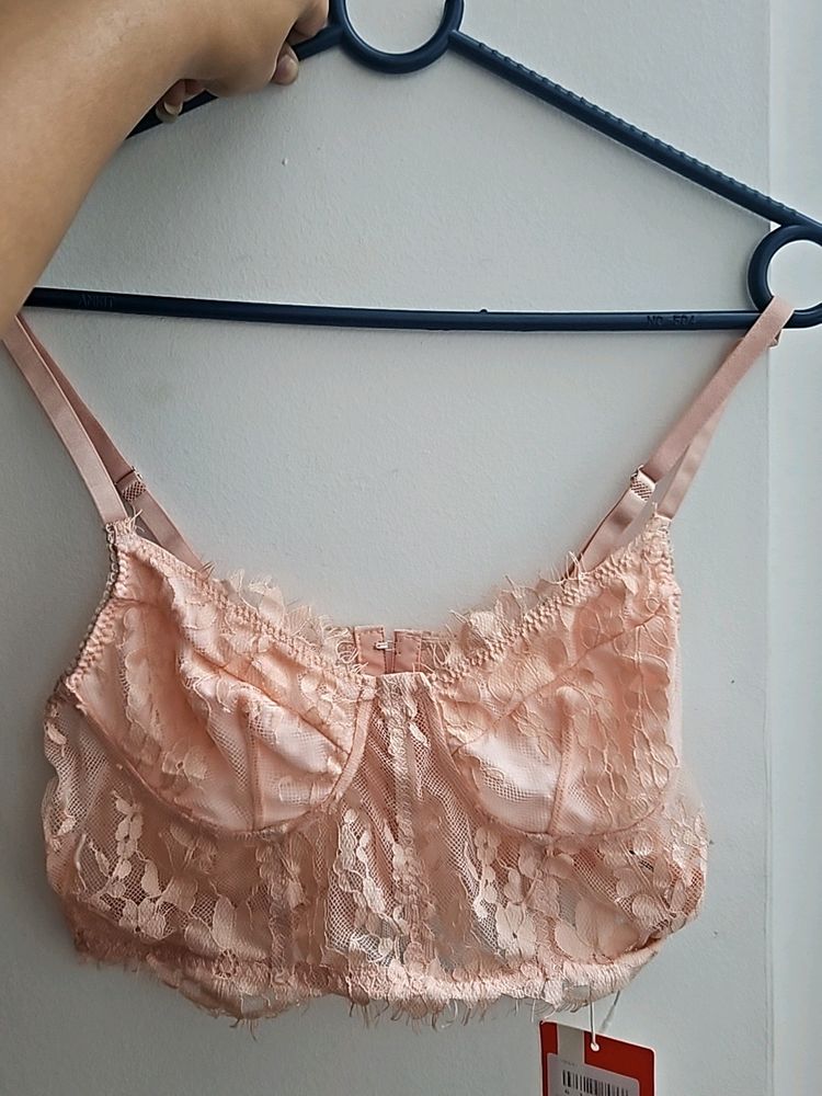 Peach Bralette Top