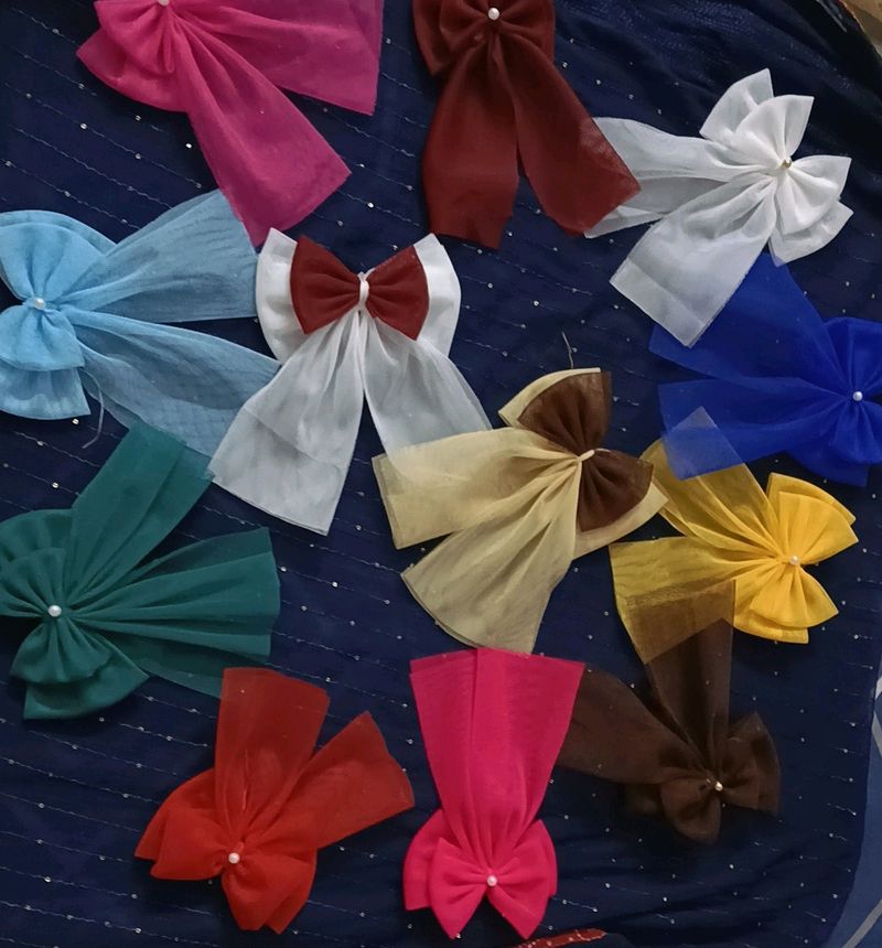 Hair Bow Clip  ||Different Colour