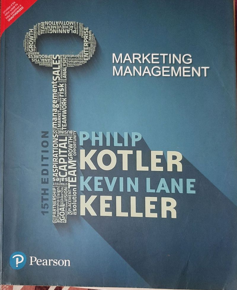 Marketing Management ( Philip Kotlar and Kevin Lane Keller  ) for MBA / PGDM