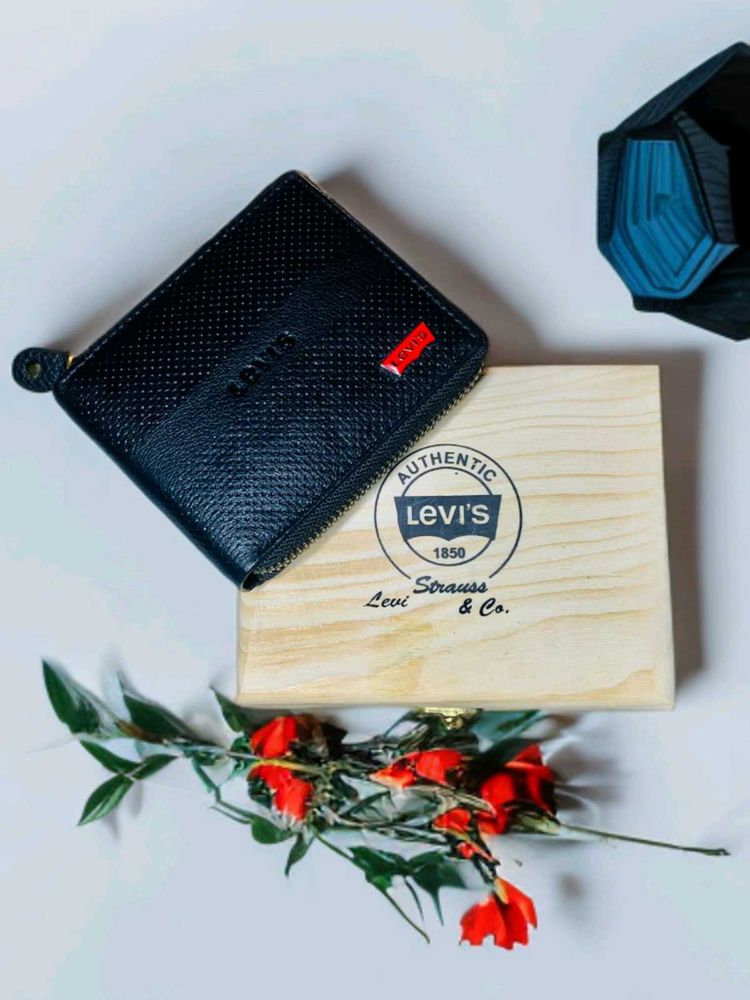 Levi's Black Leather Wallet