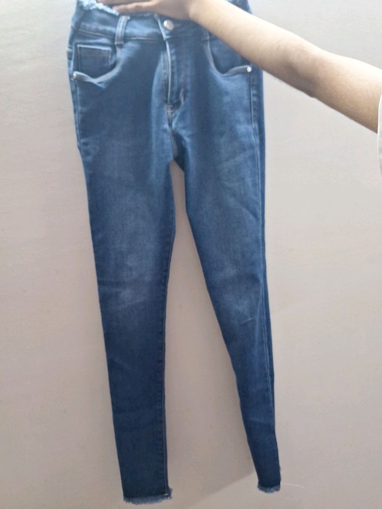 Skinny Blue Jeans For Girls