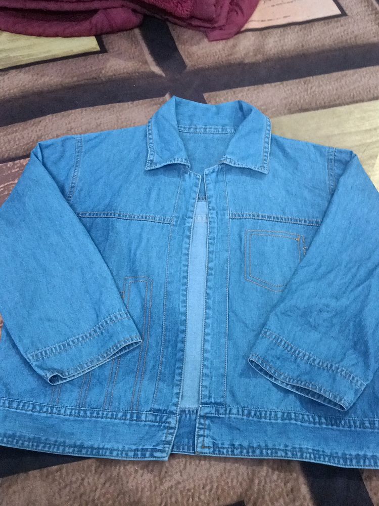 Denim Jacket With Inner