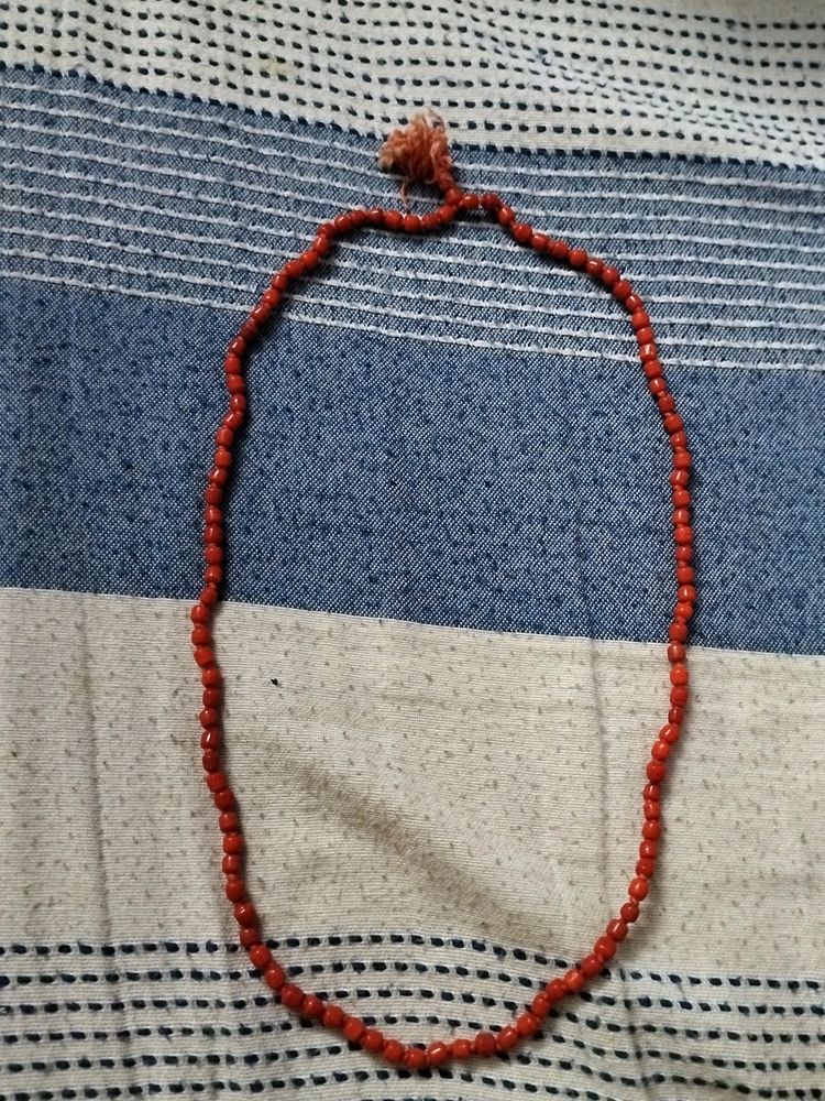 Orange Bead Necklace