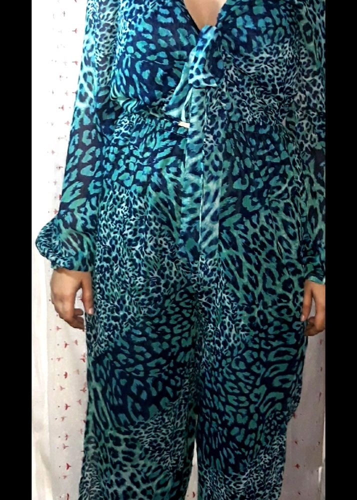 Lipsy London Snake Print  Jump Suit..