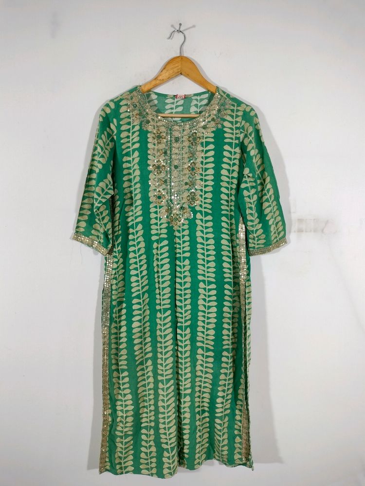 Green Casual Kurta (Women's)