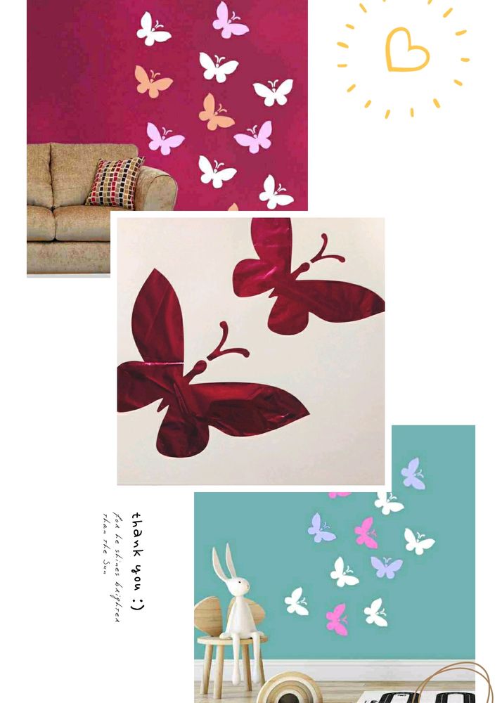 Butterfly Wall Stencil Design