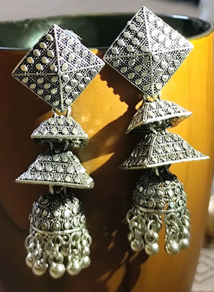 Oxidized Jhumka