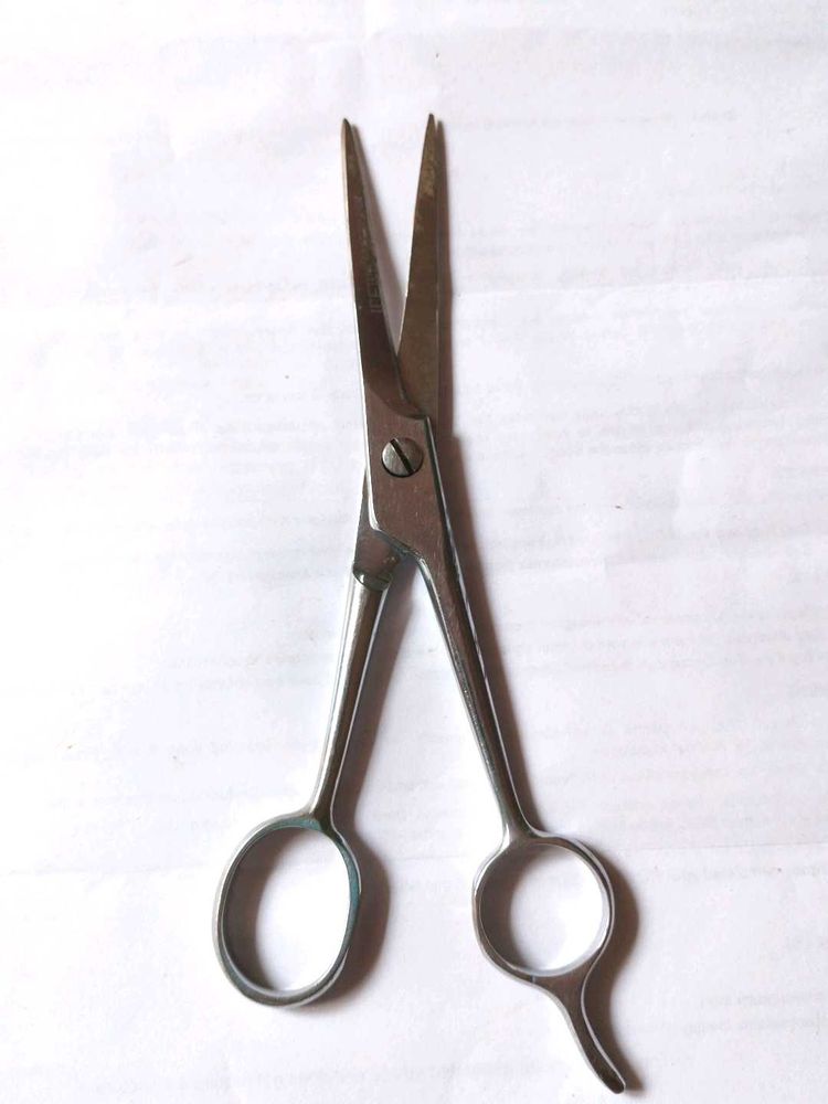 Used Silver Hair Cutting Scissors 6.5inch