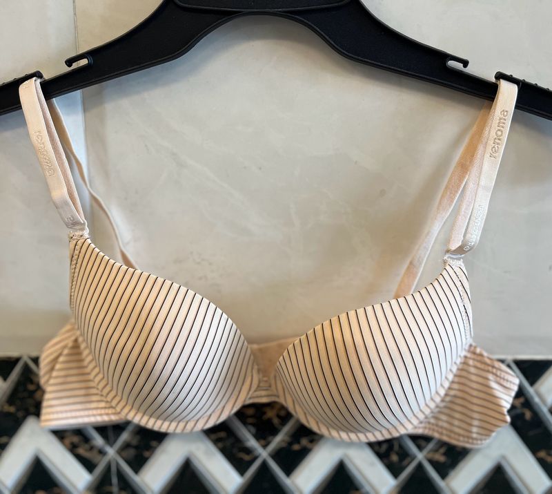 Women Soft Stripes Paded Bra