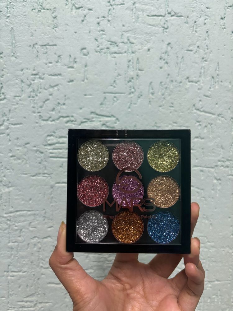 mars glitter eyeshadow pallet