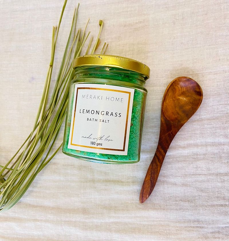 Lemongrass Bath Salt- FREE SPOON