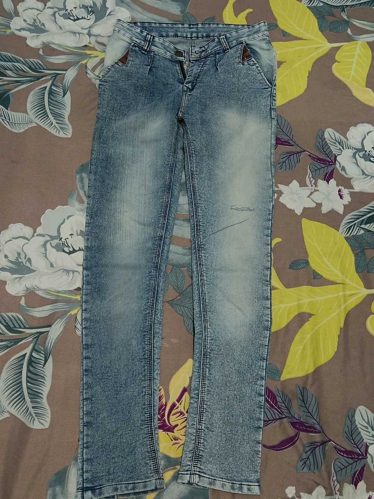 Stylish And Trendy Sky Blue Jeans