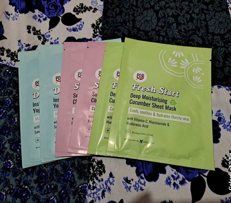 Myglamm Popxo Sheet Mask Pack Of 6