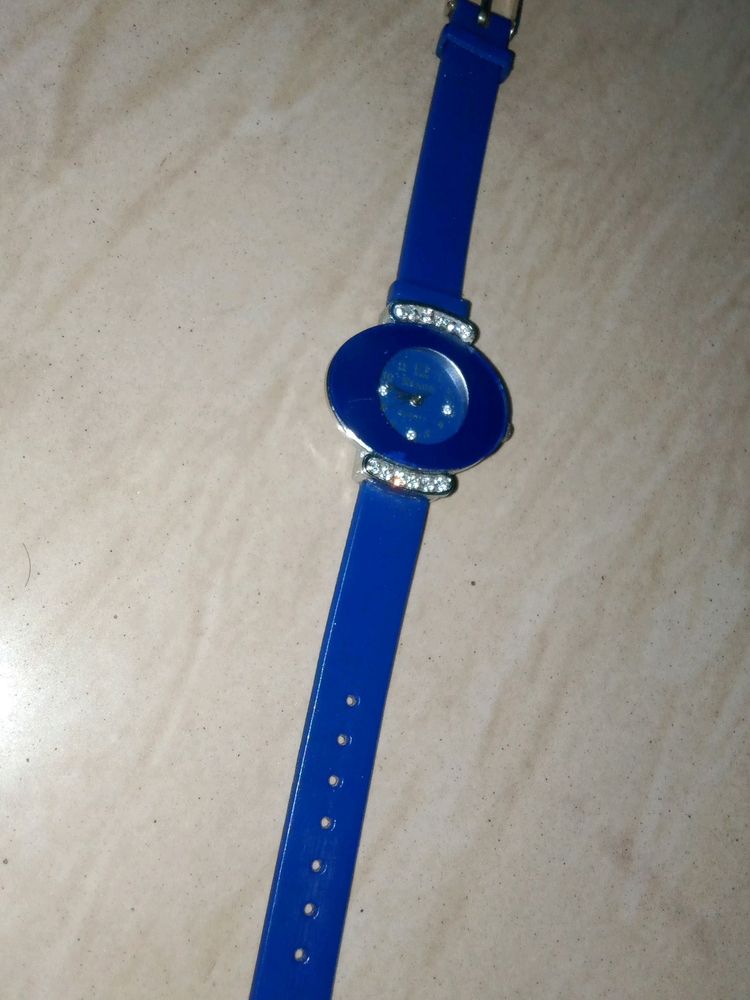 Blue Color Watch + Free Gift