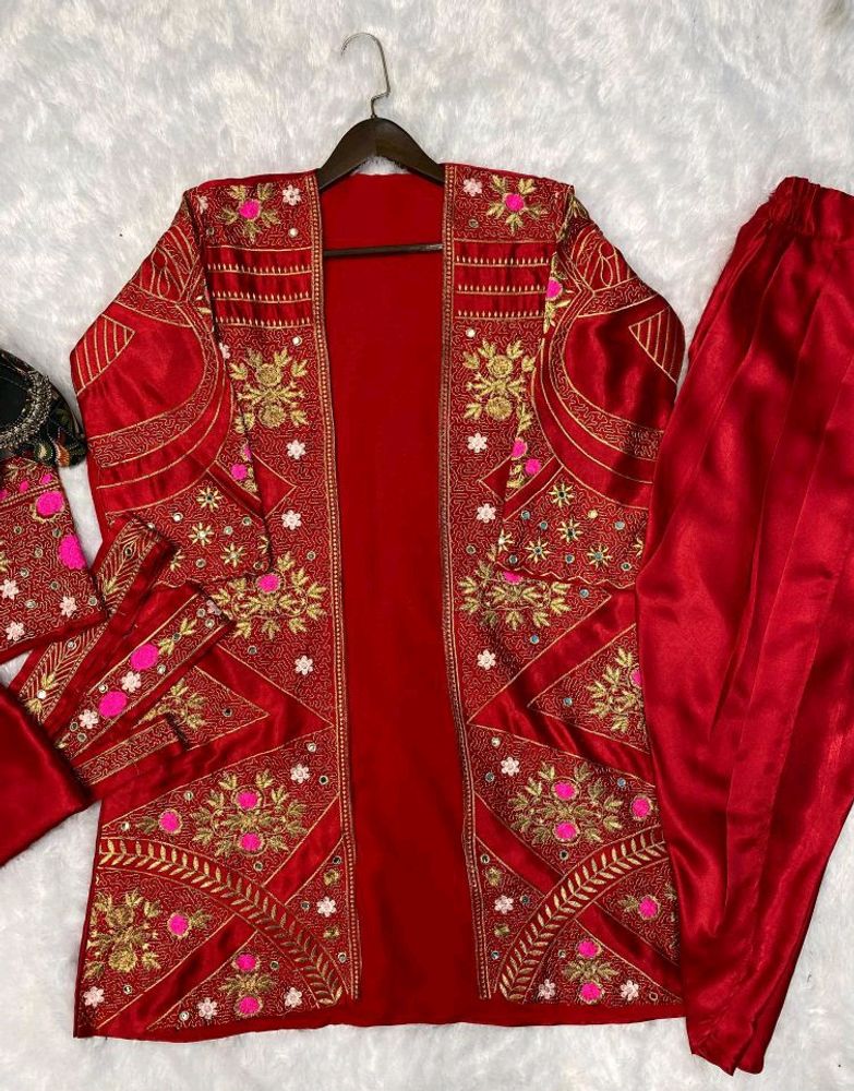 Indo western dress with jacket