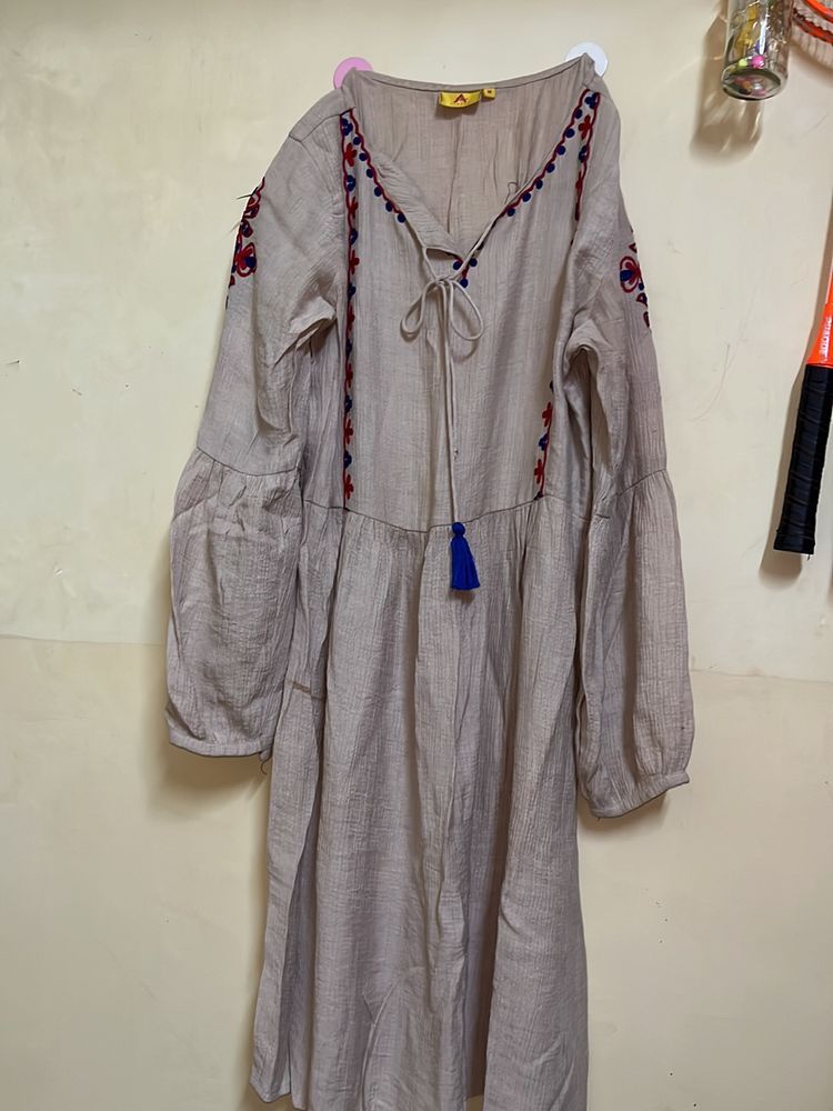 Kurti With Princess Sleeves