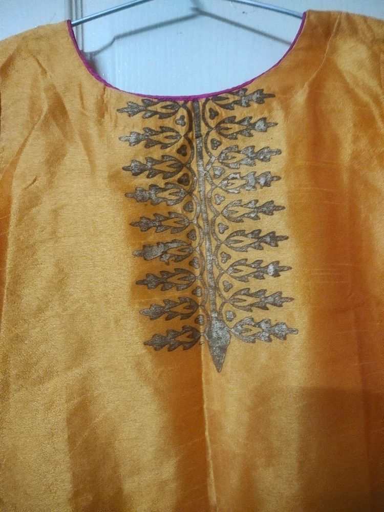 Festive Kurti With Embroidery Women