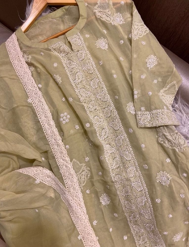 Chikankari Kurta & Dupatta Set