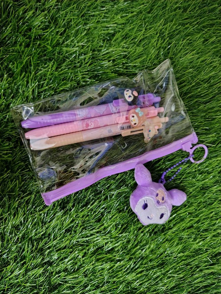 Set of 3 Sanrio Character Gel Pens