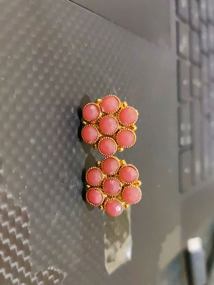 Peach Color Stone Era Stud