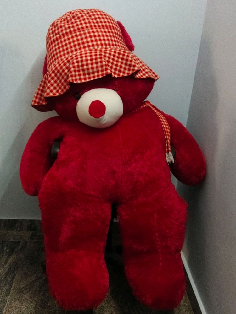 Red big teddy bear