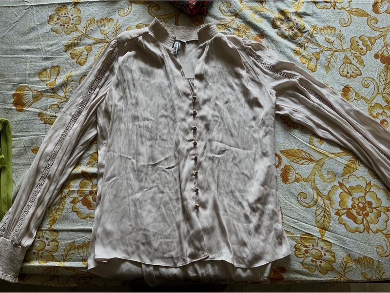 FOREVERNEW beige shirt (size 38)