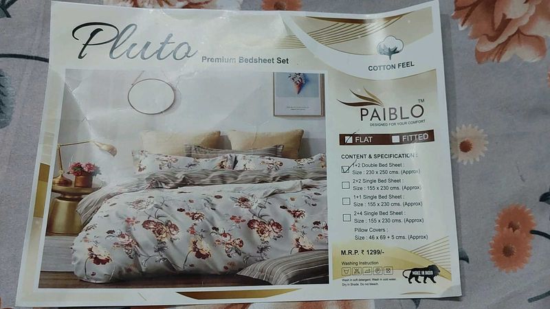 Pluto Premium Bedsheet