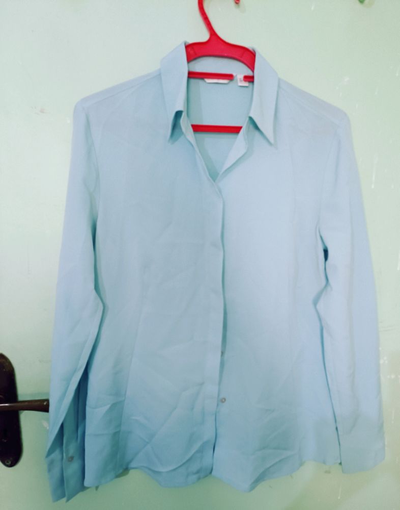 Powder Blue Colour Formal Shirt