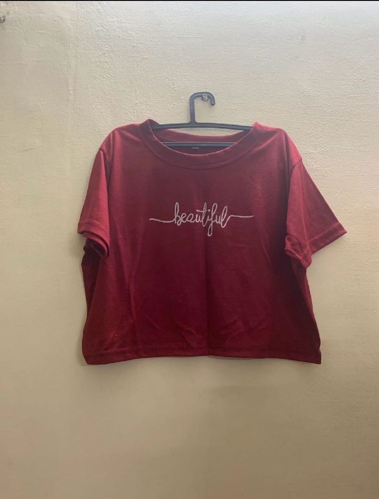 Clearance Sale🔥Maroon Crop Top