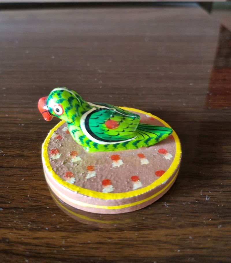 Handpainted Parrot AGARBATTI STAND INCENSE HOLDER