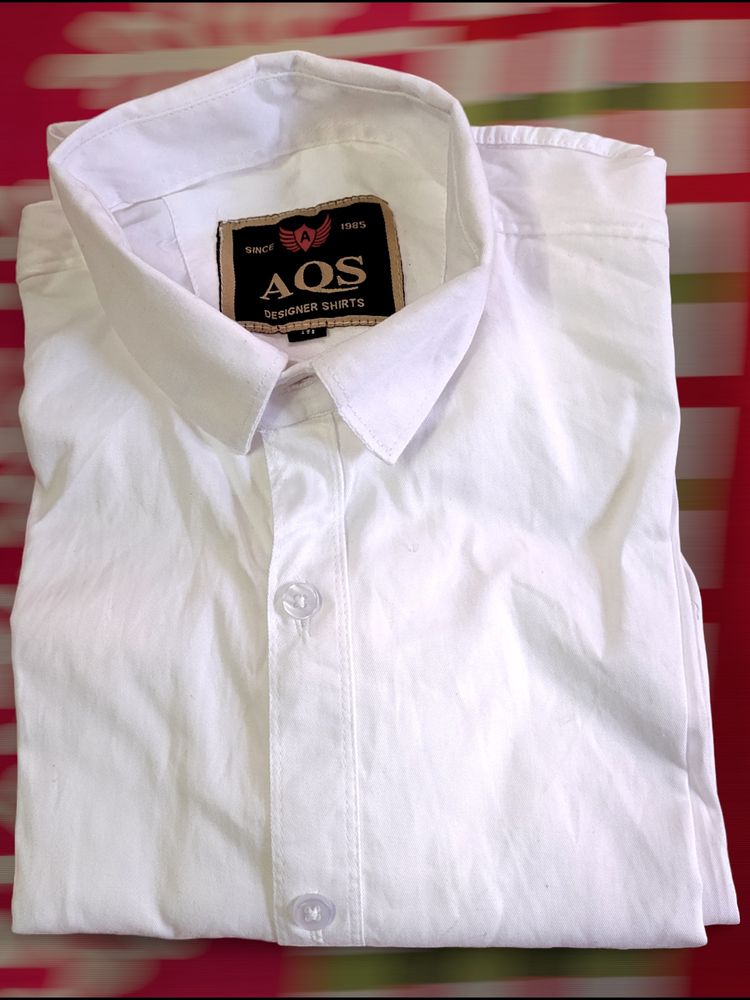 Brand New White Plain Formal Shirt