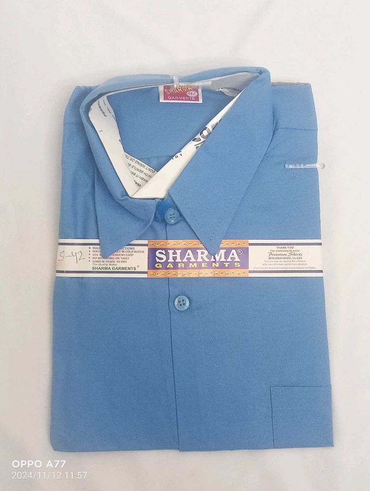 Blue Colour School And Medical Shirt (Men's)