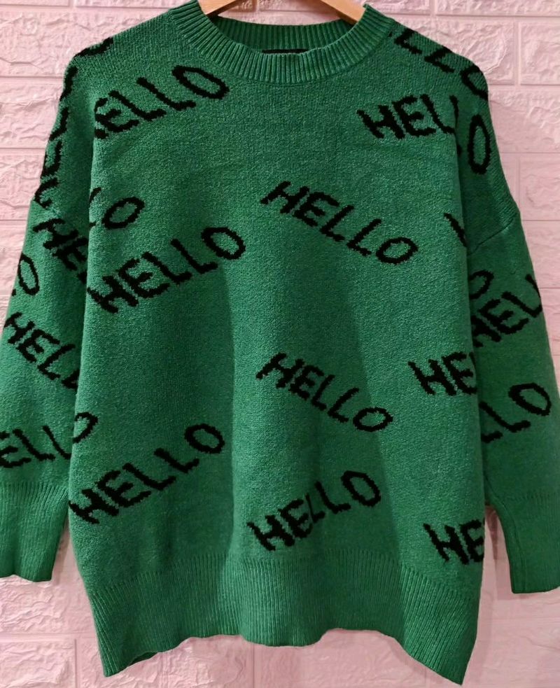 Hello 💚 Green Sweater