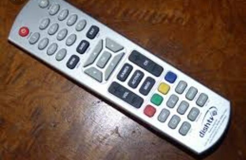 Dish Tv Silver Remote